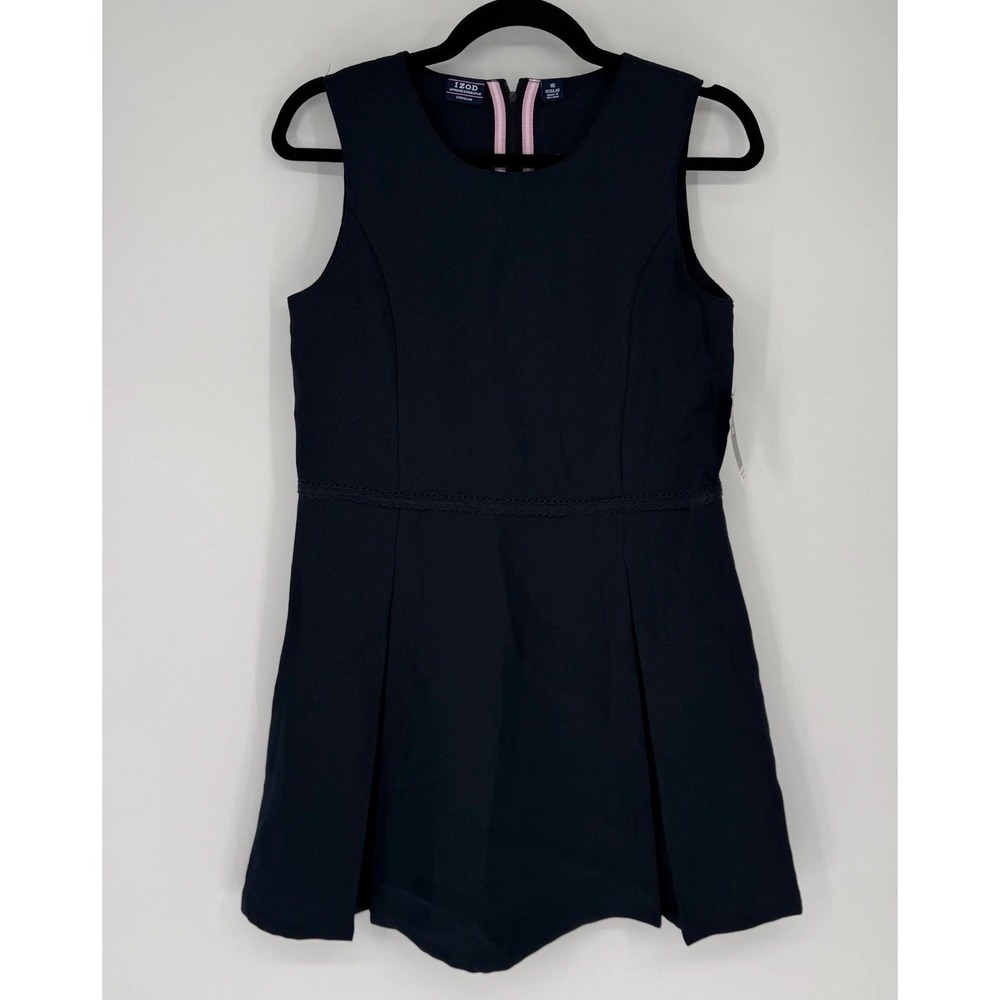 Izod Girls Size 16 Navy Blue School Uniform Dress Pleated Skirt Clueless NWT